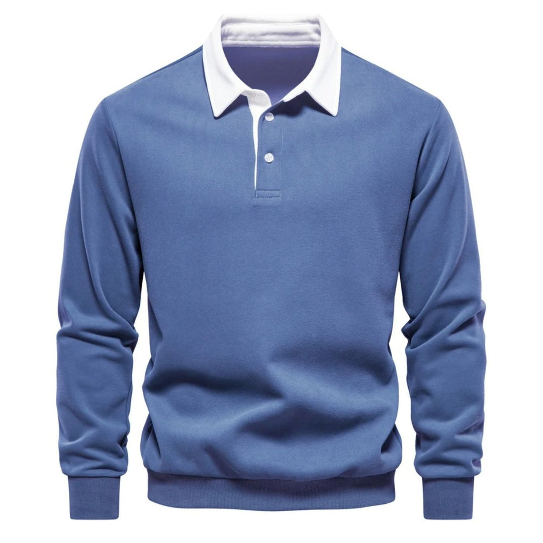 Alain Long-Sleeve Polo