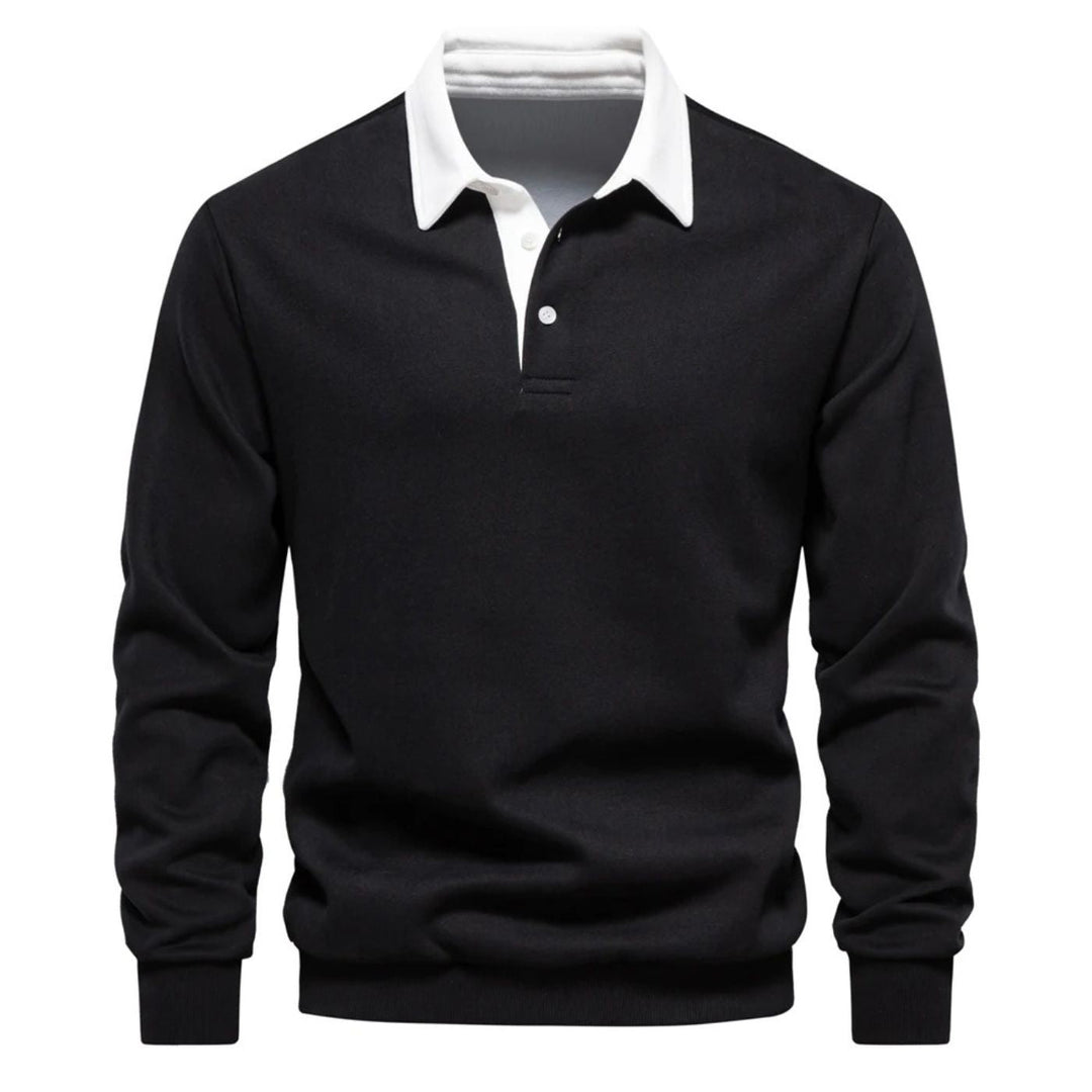 Alain Long-Sleeve Polo