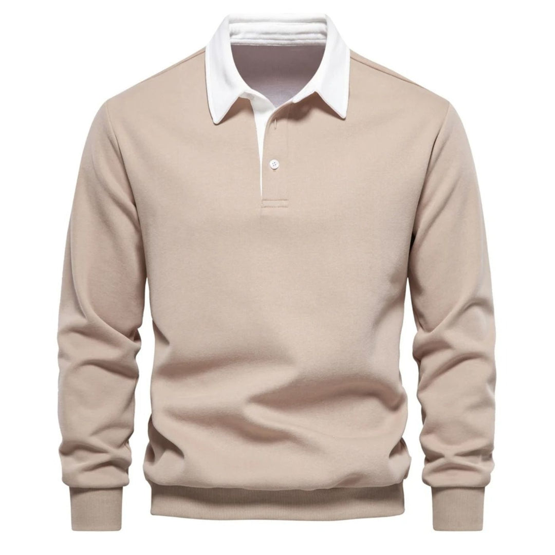 Alain Long-Sleeve Polo