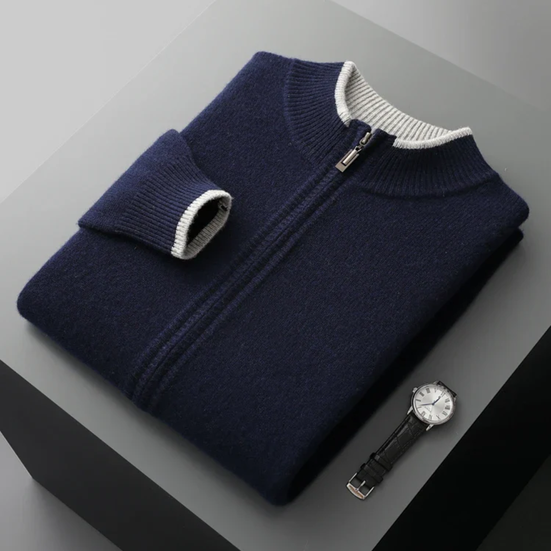 Ashford Merino Wool Zip Sweater