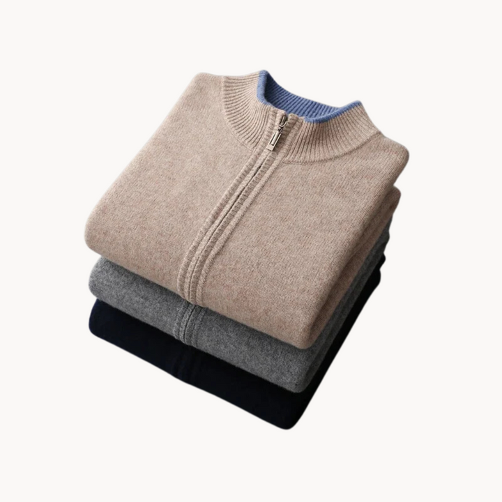 Ashford Merino Wool Zip Sweater