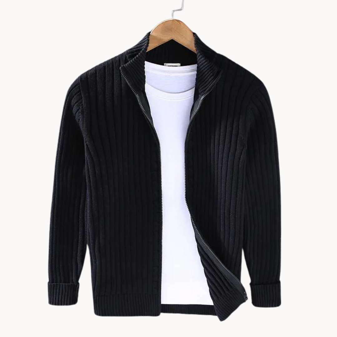 Enzo Zip Cardigan