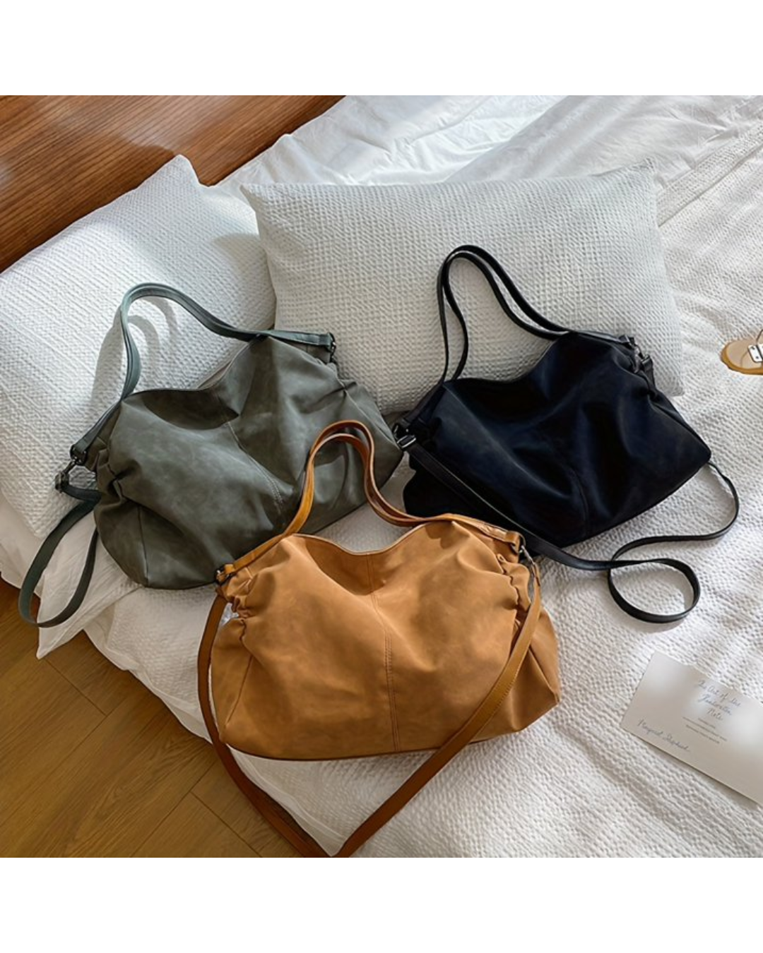 Maeve Suede Shoulder Bag