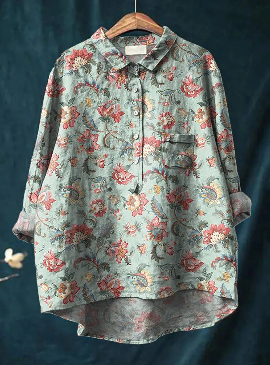 LUNE Classic Floral Blouse