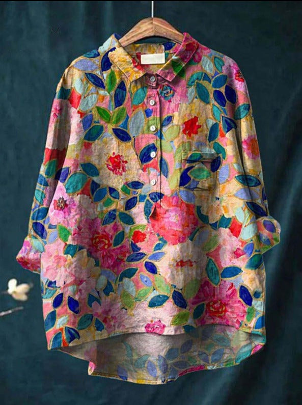 LUNE Classic Floral Blouse