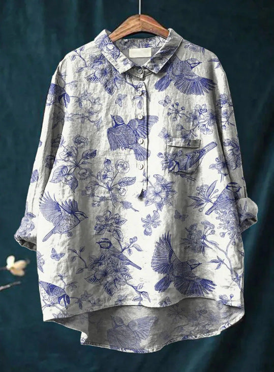 LUNE Classic Floral Blouse