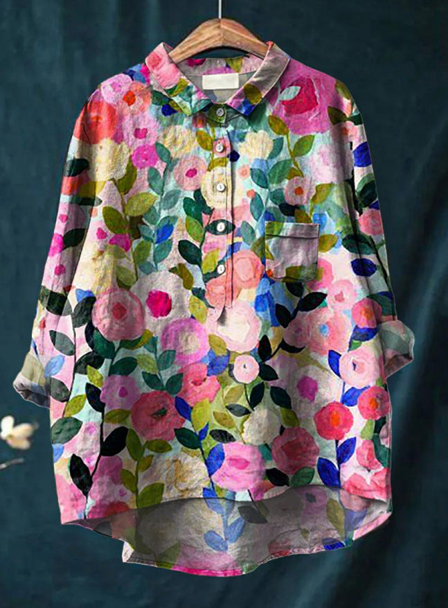 LUNE Classic Floral Blouse