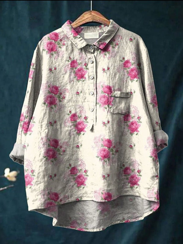 LUNE Classic Floral Blouse