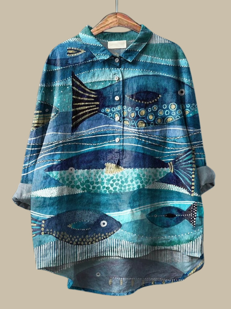 Fay Artistic Print Shirt