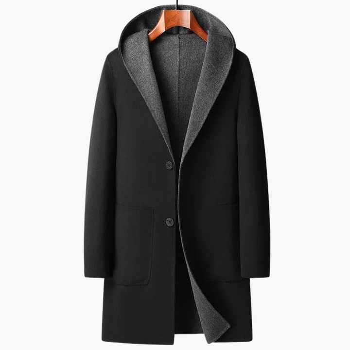 Larson Reversible Wool Overcoat