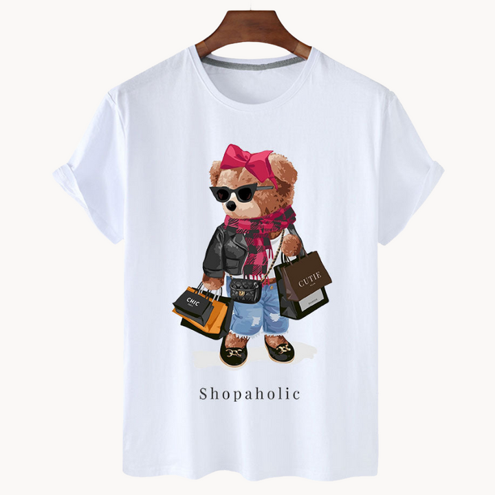 Shopaholic graphic tee