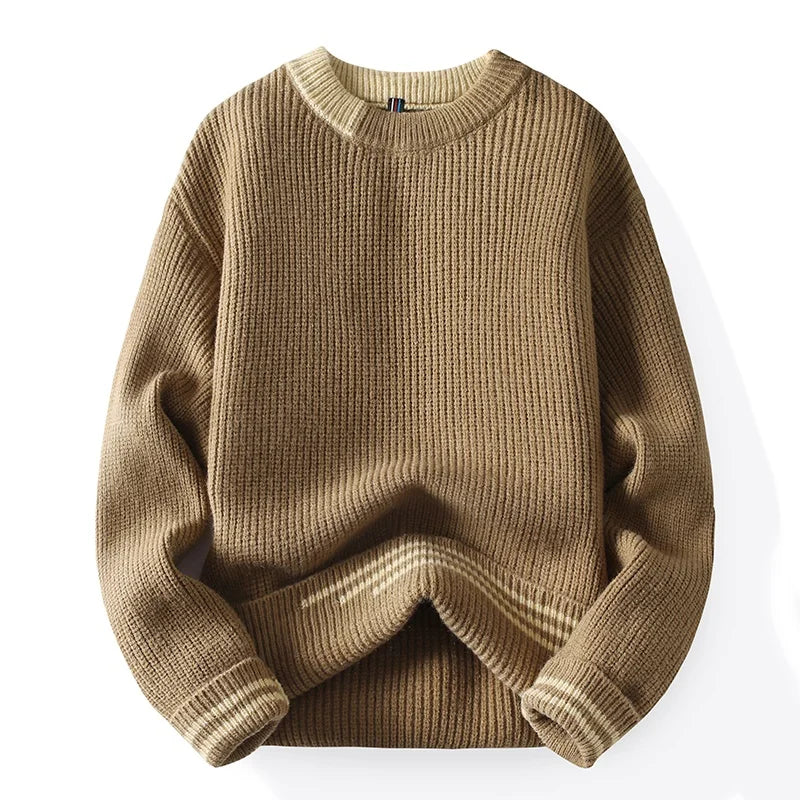 Contrast knit Pullover