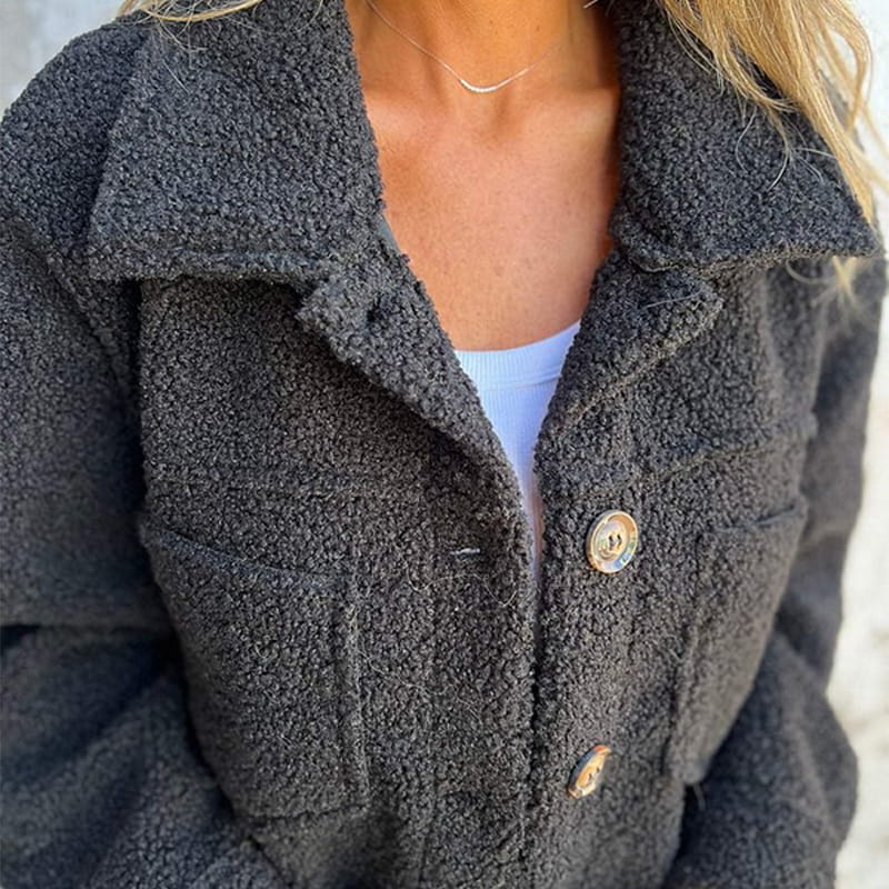 Eva Warm Lapel Cropped Jacket