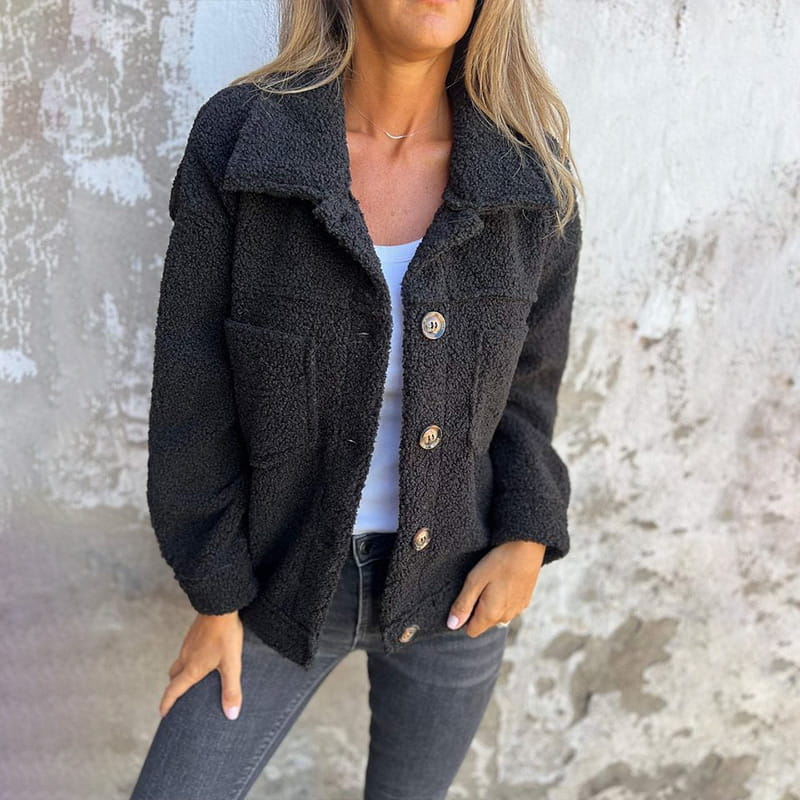 Eva Warm Lapel Cropped Jacket